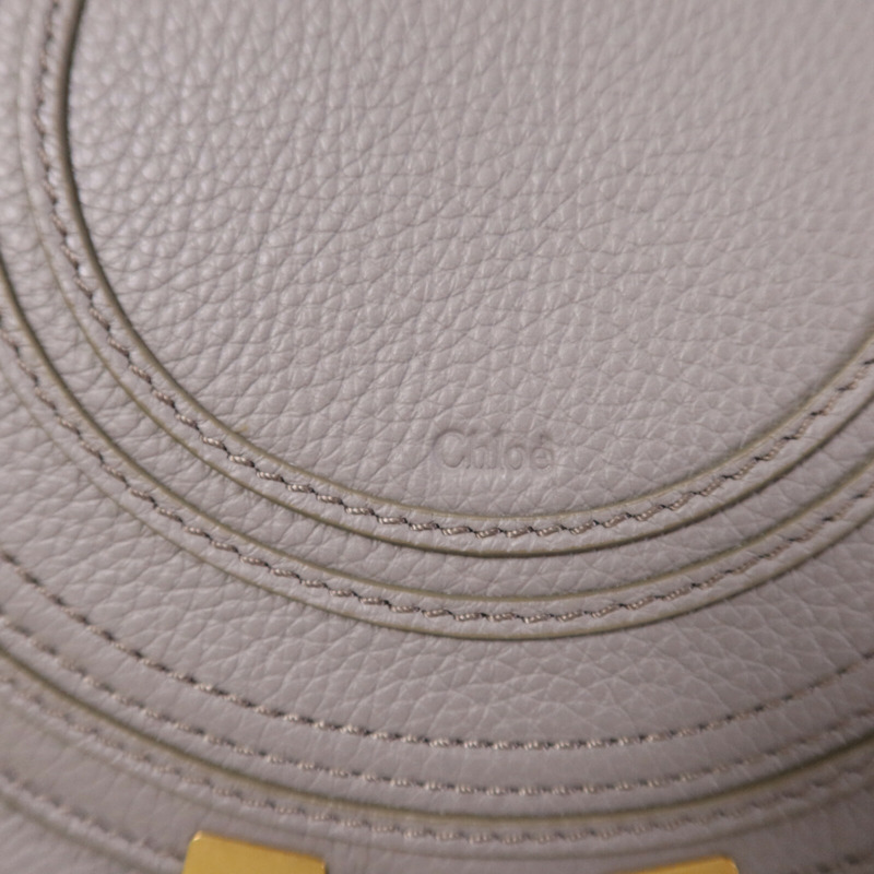 Chloe 牛皮皮革Marcie Small Saddle金扣肩背袋-5