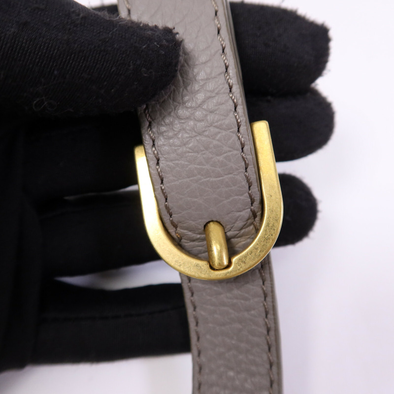 Chloe 牛皮皮革Marcie Small Saddle金扣肩背袋-6