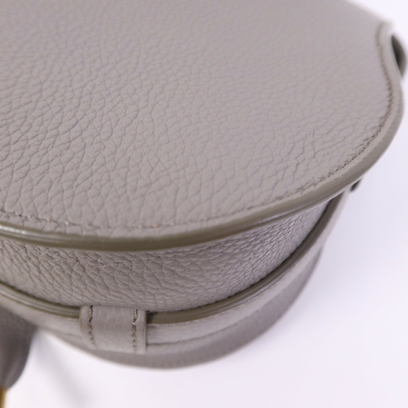 Chloe 牛皮皮革Marcie Small Saddle金扣肩背袋-12