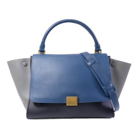 CELINE 牛皮皮革Trapeze金扣手挽肩背兩用袋
