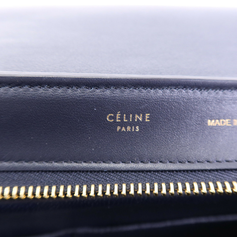 CELINE 牛皮皮革Trapeze金扣手挽肩背兩用袋-5