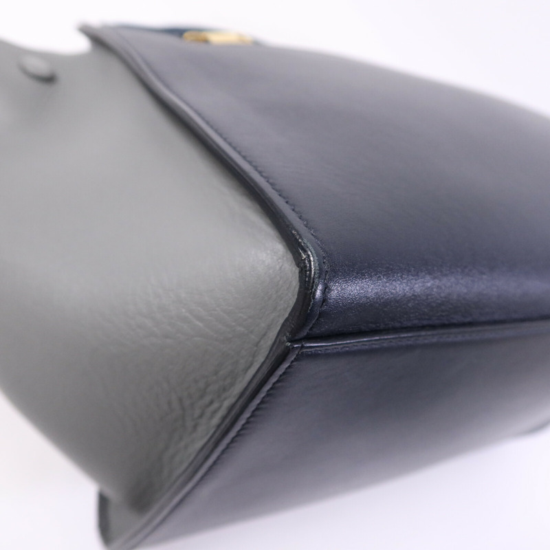 CELINE 牛皮皮革Trapeze金扣手挽肩背兩用袋-13