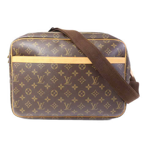 LOUIS VUITTON Monogram Reporter GM金扣肩背袋