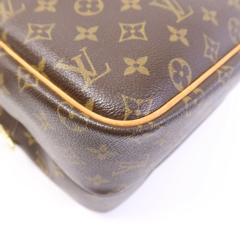 LOUIS VUITTON Monogram Reporter GM金扣肩背袋-12
