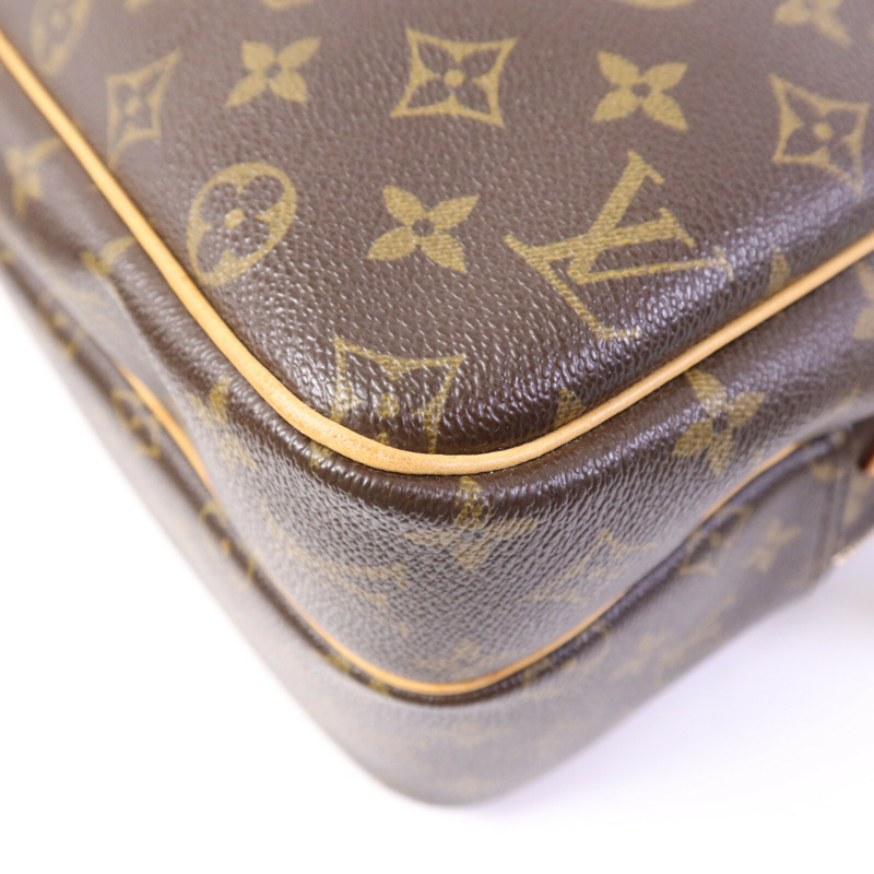 LOUIS VUITTON Monogram Reporter GM金扣肩背袋-13