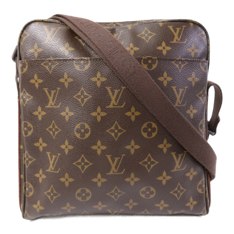 LOUIS VUITTON Monogram Trotteur Beaubourg金扣肩背袋