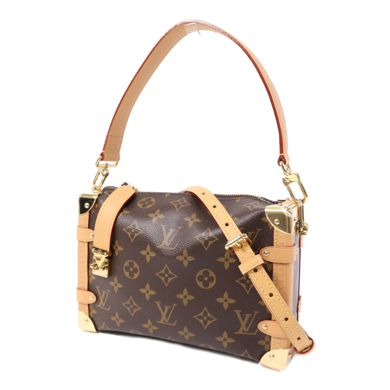 LOUIS VUITTON Monogram Side Trunk MM金扣手挽肩背兩用袋-2