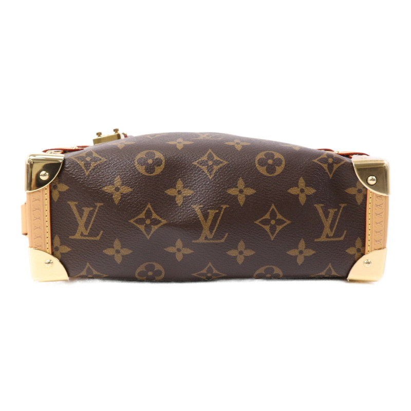 LOUIS VUITTON Monogram Side Trunk MM金扣手挽肩背兩用袋-3