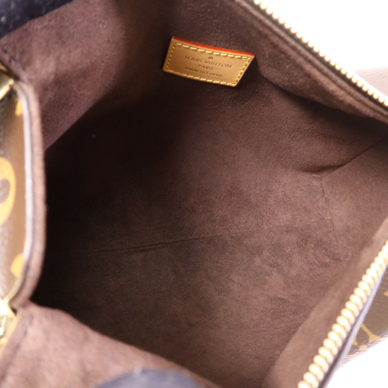 LOUIS VUITTON Monogram Side Trunk MM金扣手挽肩背兩用袋-4