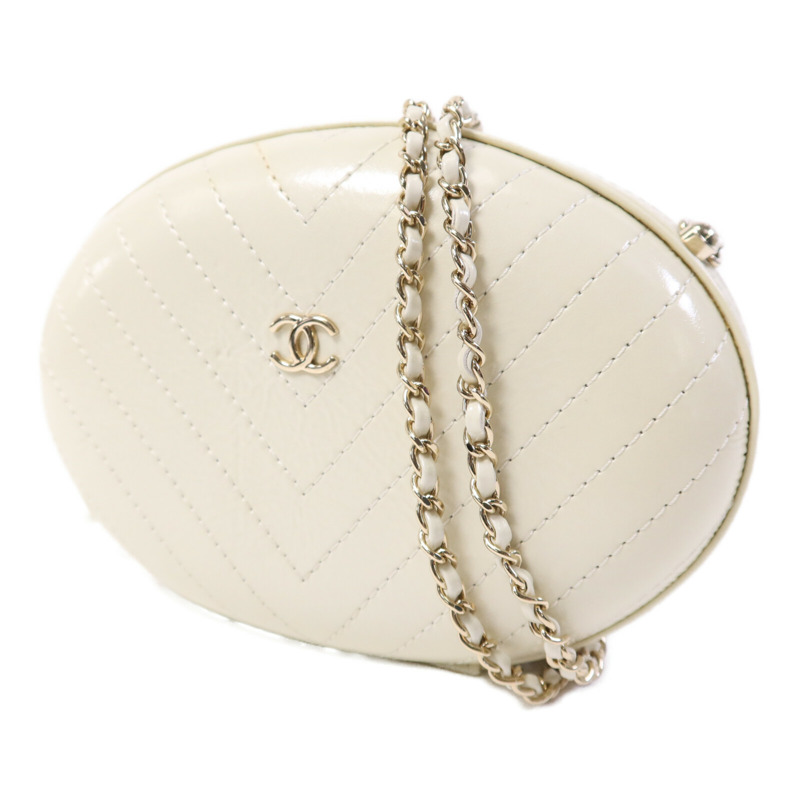 CHANEL 牛皮皮革La Pausa Evening Bag金扣鏈帶肩背袋-2