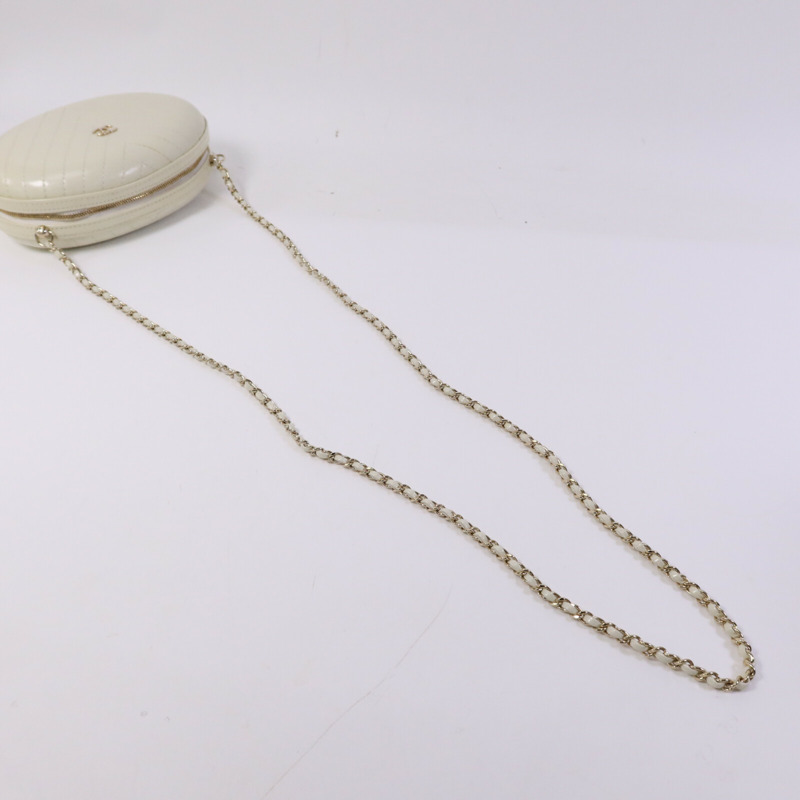 CHANEL 牛皮皮革La Pausa Evening Bag金扣鏈帶肩背袋-8