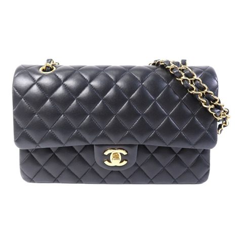 CHANEL 羊皮皮革Classic 25金扣鏈帶肩背袋