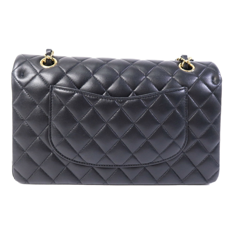 CHANEL 羊皮皮革Classic 25金扣鏈帶肩背袋-1