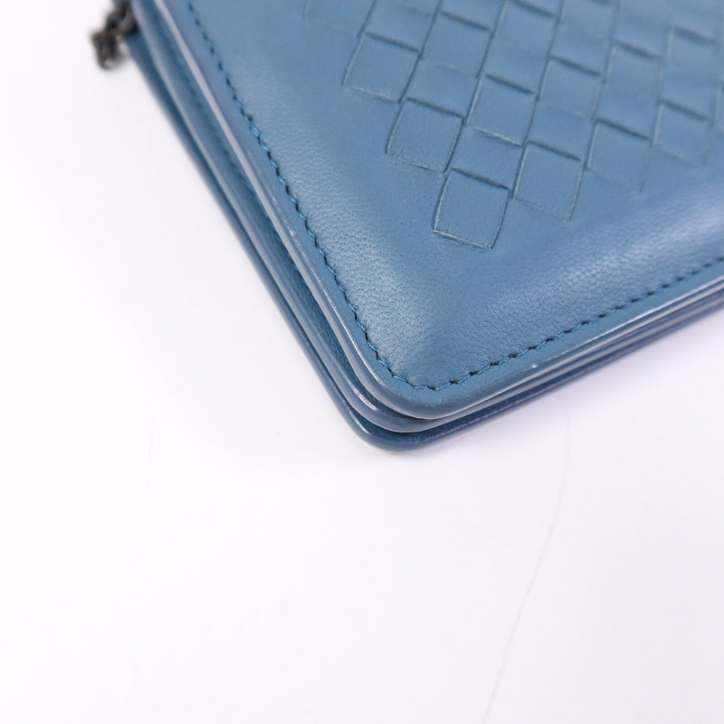 BOTTEGA VENETA 牛皮皮革WOC Shoulder bag鏈帶肩背袋-11