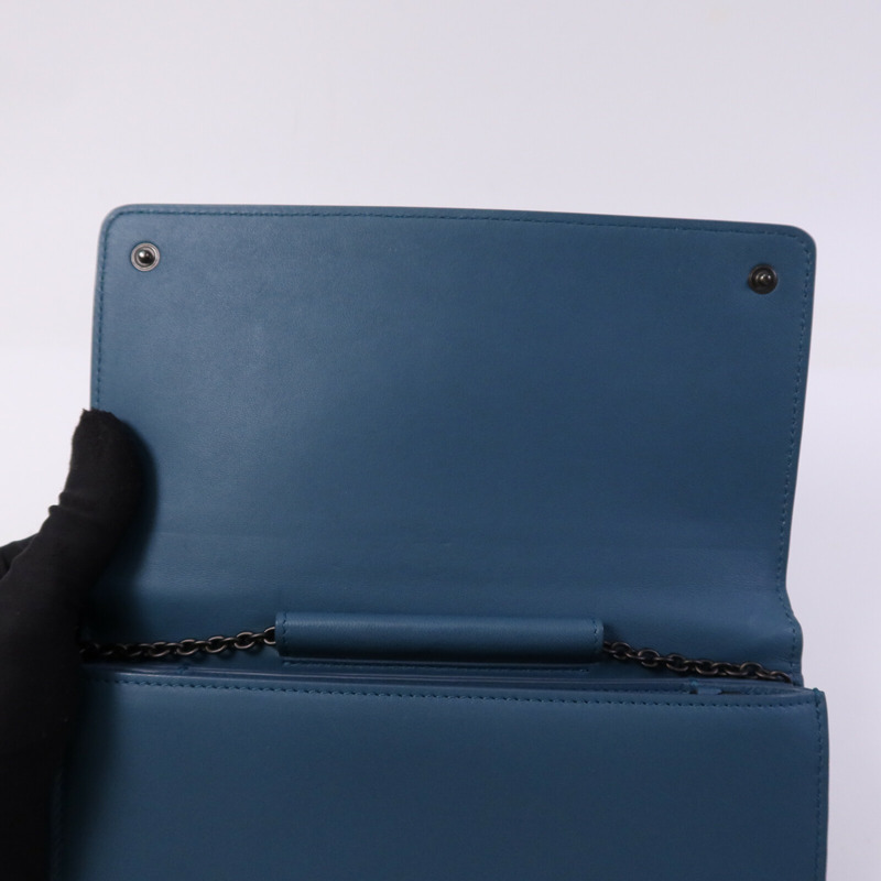 BOTTEGA VENETA 牛皮皮革WOC Shoulder bag鏈帶肩背袋-13