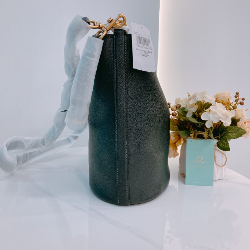 MS0651 Coach 蔻馳水桶兩用包包 Willow Calfskin Black-3
