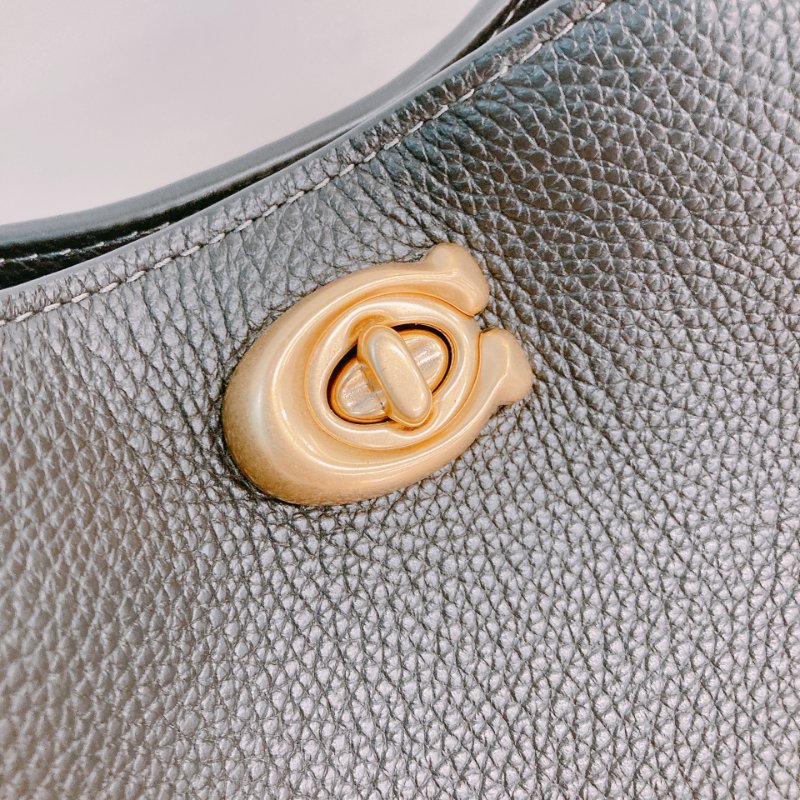 MS0651 Coach 蔻馳水桶兩用包包 Willow Calfskin Black-9