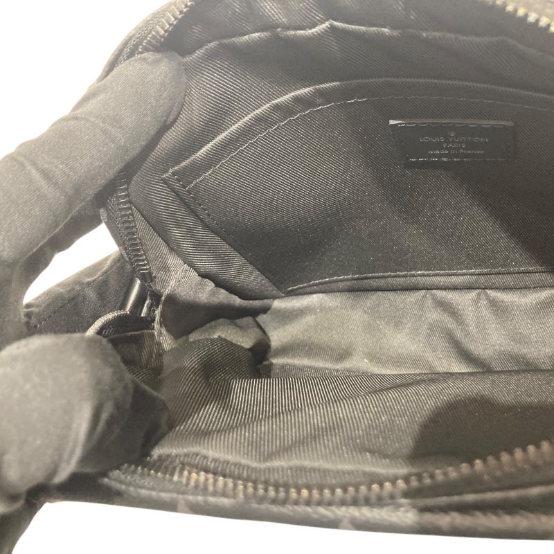 LOUIS VUITTON 路易威登 M45585 MONOGRAM ECLIPSE STEAMER MESSENGER 側背包 PVC帆布 老花 黑色-14