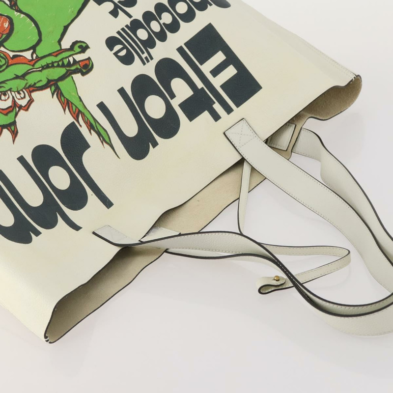 【日本直送】GUCCI Elton John 聯名系列手袋 白色皮革 512982 正品 YKZ744A-5