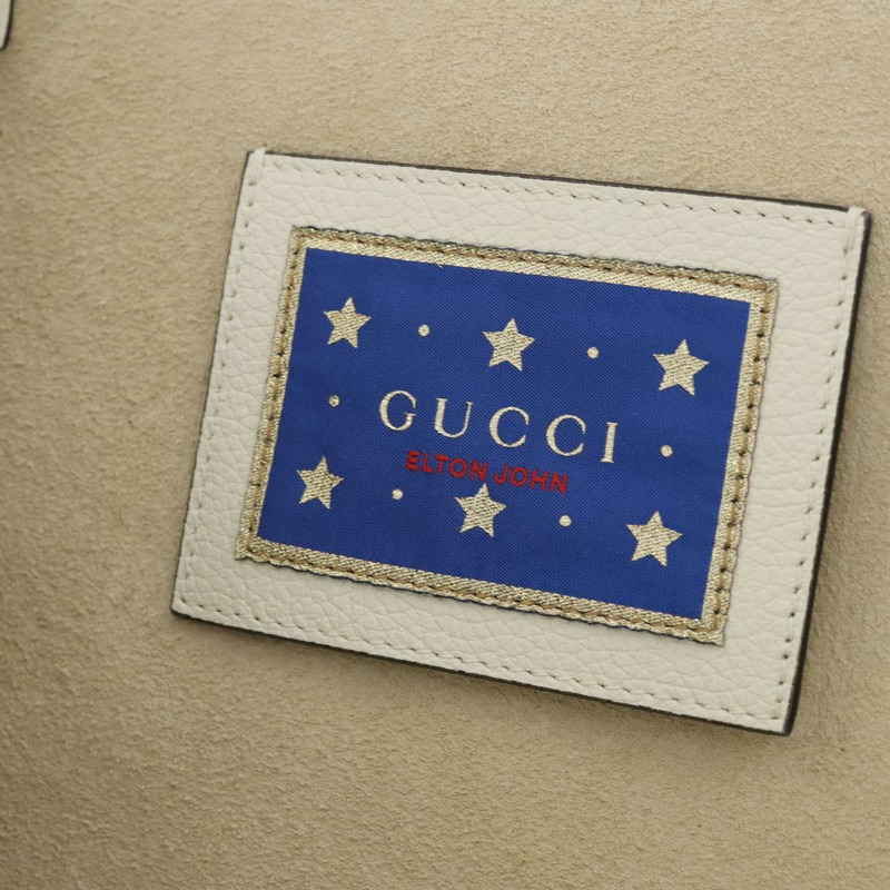 【日本直送】GUCCI Elton John 聯名系列手袋 白色皮革 512982 正品 YKZ744A-17