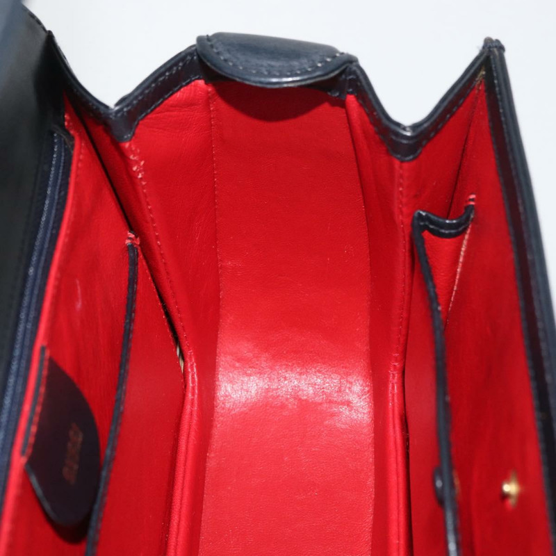 【日本直送】GUCCI 竹節手提包 皮革 黑色 金色 000 1781 0633 正品 BAZ077A-20