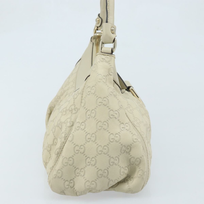 【日本直送】GUCCI GG帆布 Guccissima Abbey 手提包 皮革 象牙色 金色 190525 正品 BAZ023A-3