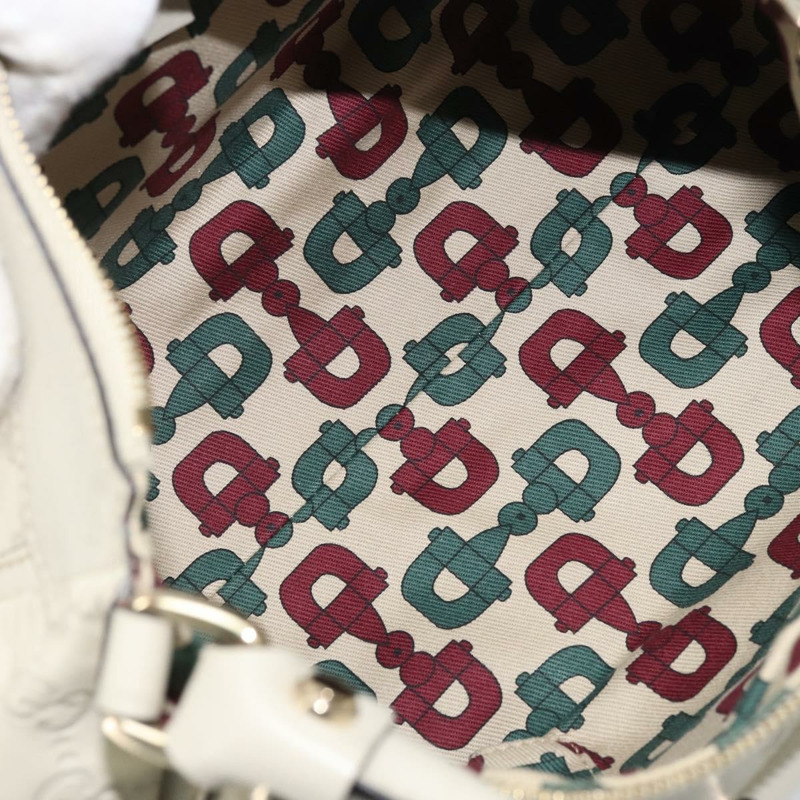 【日本直送】GUCCI GG帆布 Guccissima Abbey 手提包 皮革 象牙色 金色 190525 正品 BAZ023A-9