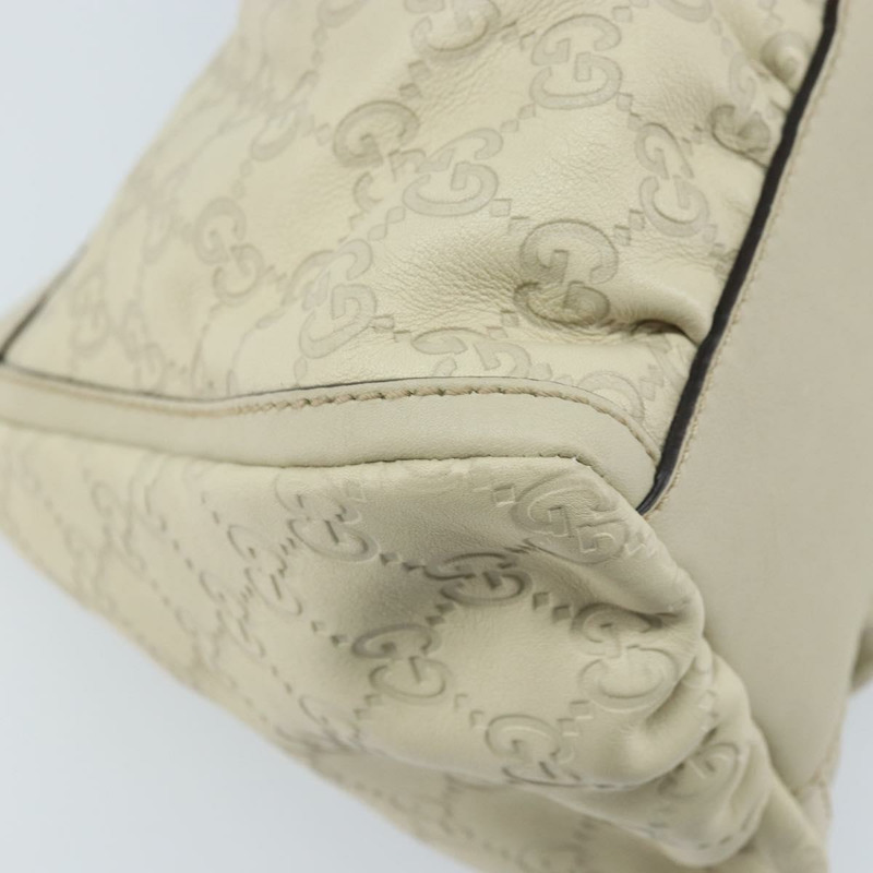 【日本直送】GUCCI GG帆布 Guccissima Abbey 手提包 皮革 象牙色 金色 190525 正品 BAZ023A-15