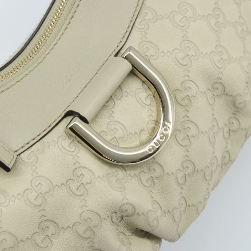 【日本直送】GUCCI GG帆布 Guccissima Abbey 手提包 皮革 象牙色 金色 190525 正品 BAZ023A-16