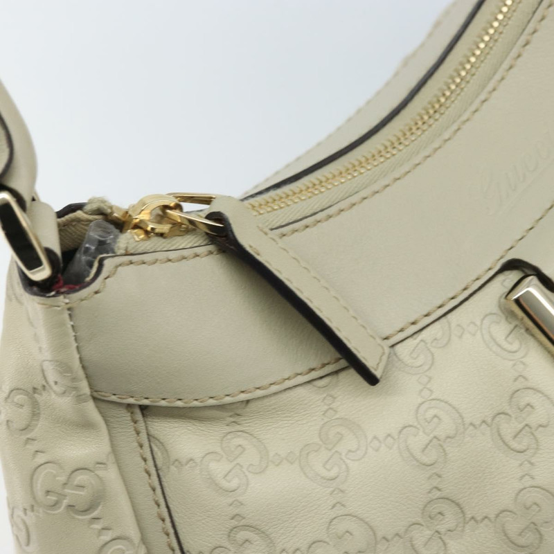 【日本直送】GUCCI GG帆布 Guccissima Abbey 手提包 皮革 象牙色 金色 190525 正品 BAZ023A-17