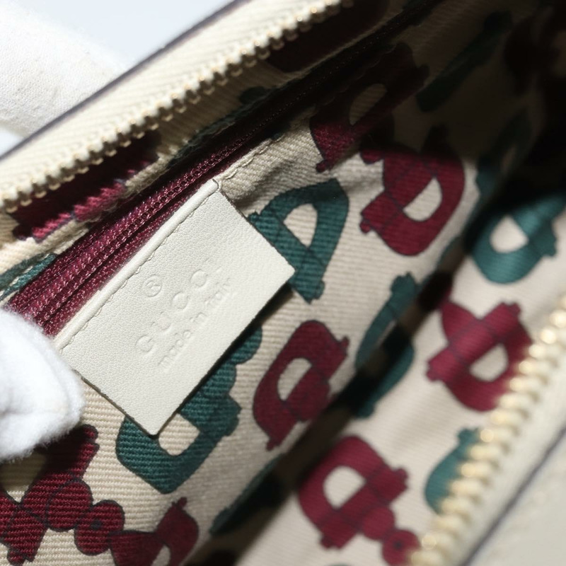 【日本直送】GUCCI GG帆布 Guccissima Abbey 手提包 皮革 象牙色 金色 190525 正品 BAZ023A-18