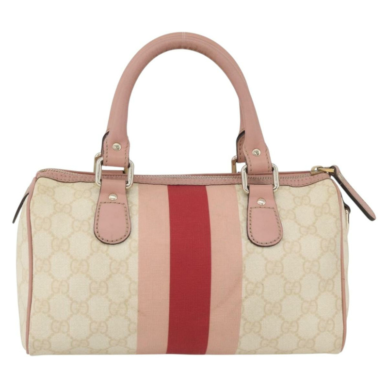 【日本直送】GUCCI GG Supreme Sherry Line 手提包 PVC 象牙金 190257 正品 BAZ055A-1
