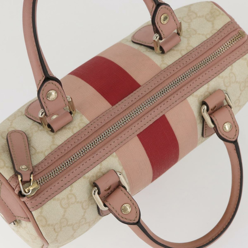 【日本直送】GUCCI GG Supreme Sherry Line 手提包 PVC 象牙金 190257 正品 BAZ055A-5