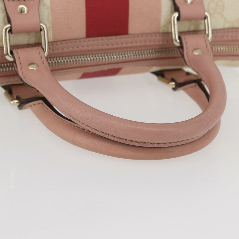 【日本直送】GUCCI GG Supreme Sherry Line 手提包 PVC 象牙金 190257 正品 BAZ055A-6