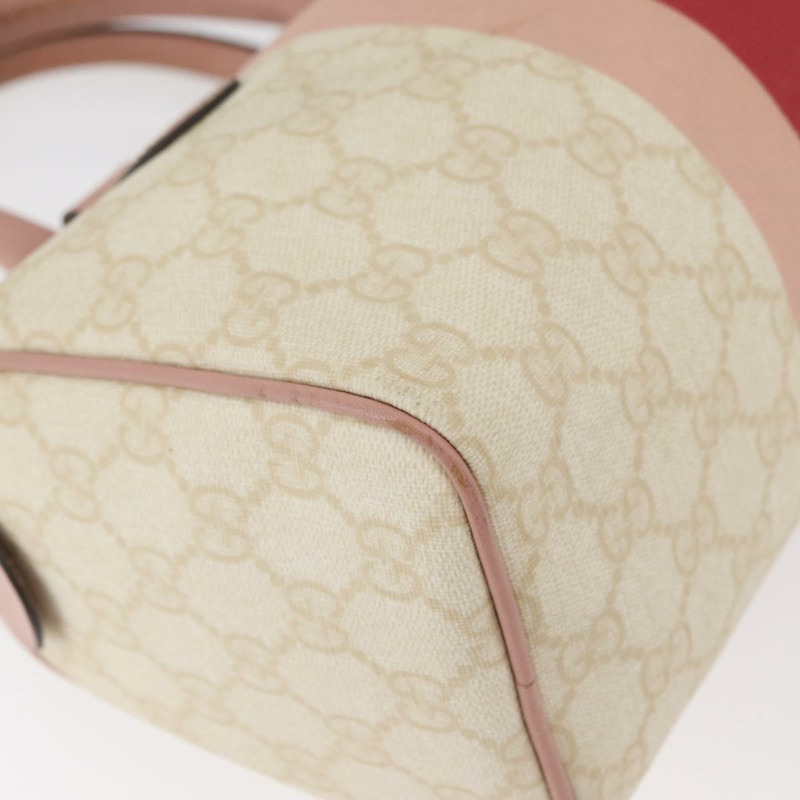 【日本直送】GUCCI GG Supreme Sherry Line 手提包 PVC 象牙金 190257 正品 BAZ055A-14