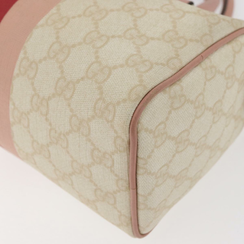 【日本直送】GUCCI GG Supreme Sherry Line 手提包 PVC 象牙金 190257 正品 BAZ055A-15