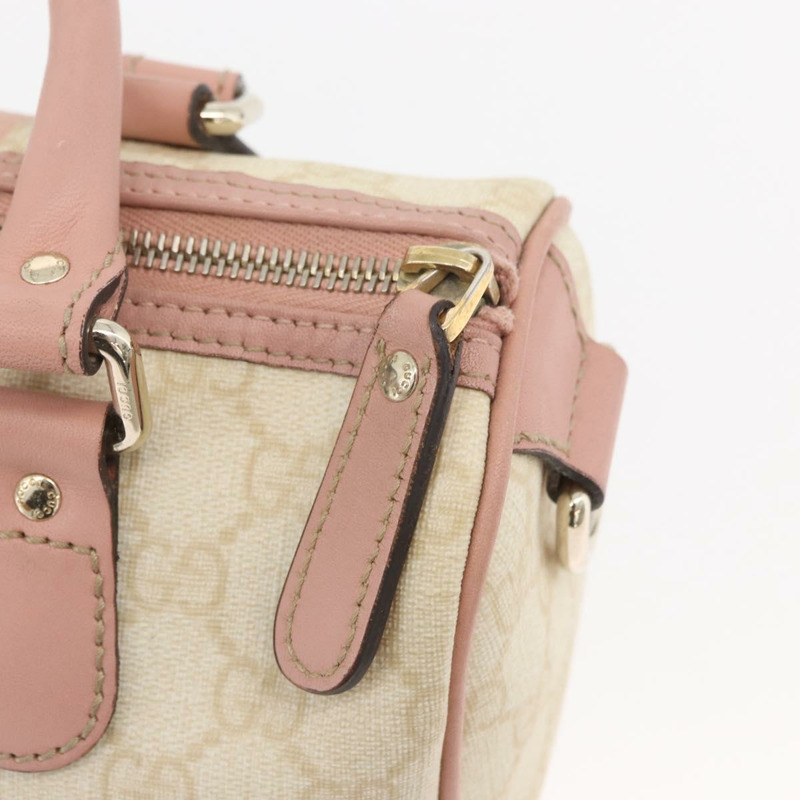 【日本直送】GUCCI GG Supreme Sherry Line 手提包 PVC 象牙金 190257 正品 BAZ055A-16