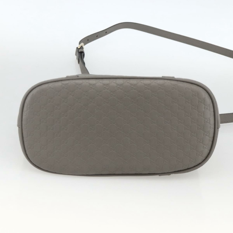 【日本直送】GUCCI Micro GG 帆布 Guccissima 手袋 皮革 暢貨中心 灰色 449654 正品 174361A-4