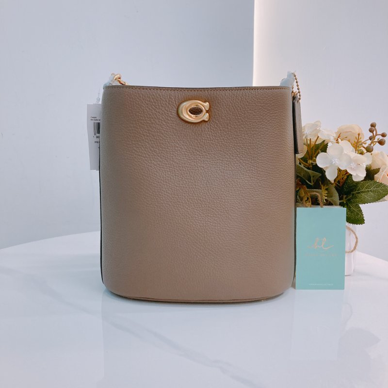 MS0652 Coach 蔻馳小號水桶兩用包包 Willow 19 Calfskin Brown-0