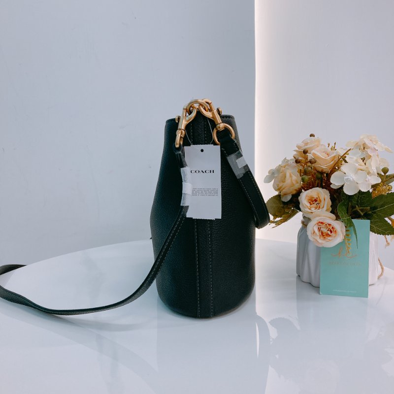 MS0653 Coach 蔻馳小號水桶兩用包包 Willow 19 Calfskin Black-4