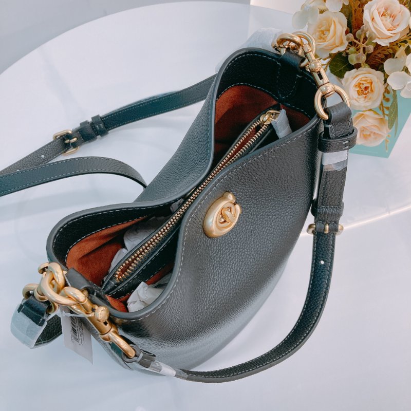 MS0653 Coach 蔻馳小號水桶兩用包包 Willow 19 Calfskin Black-11