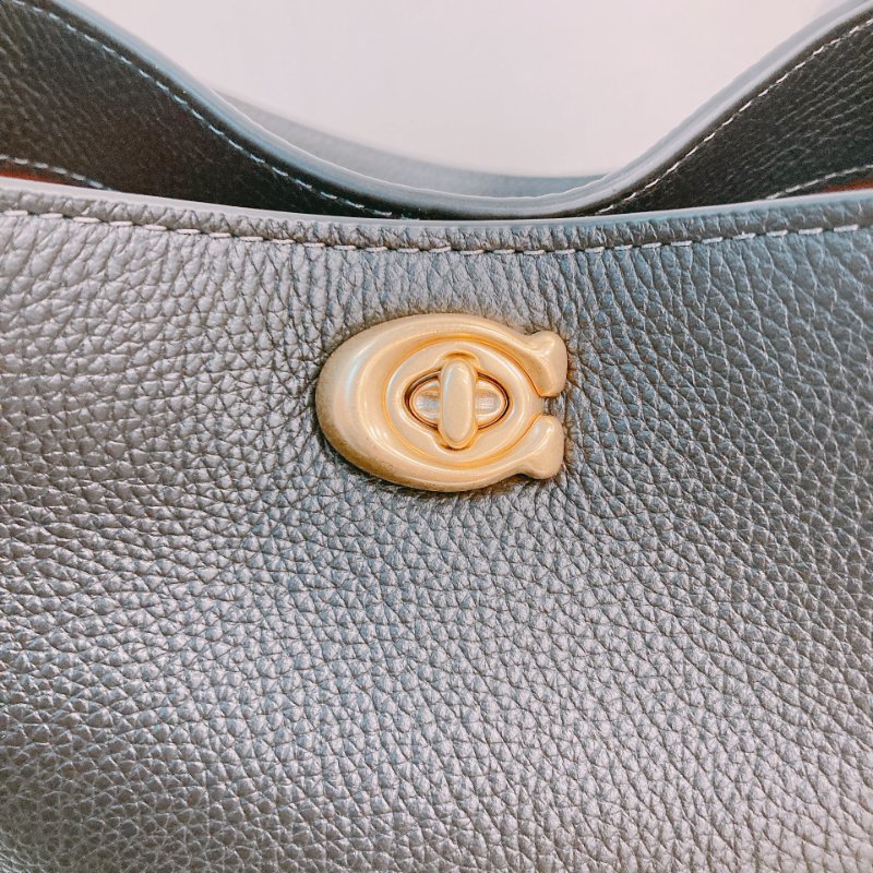 MS0653 Coach 蔻馳小號水桶兩用包包 Willow 19 Calfskin Black-12