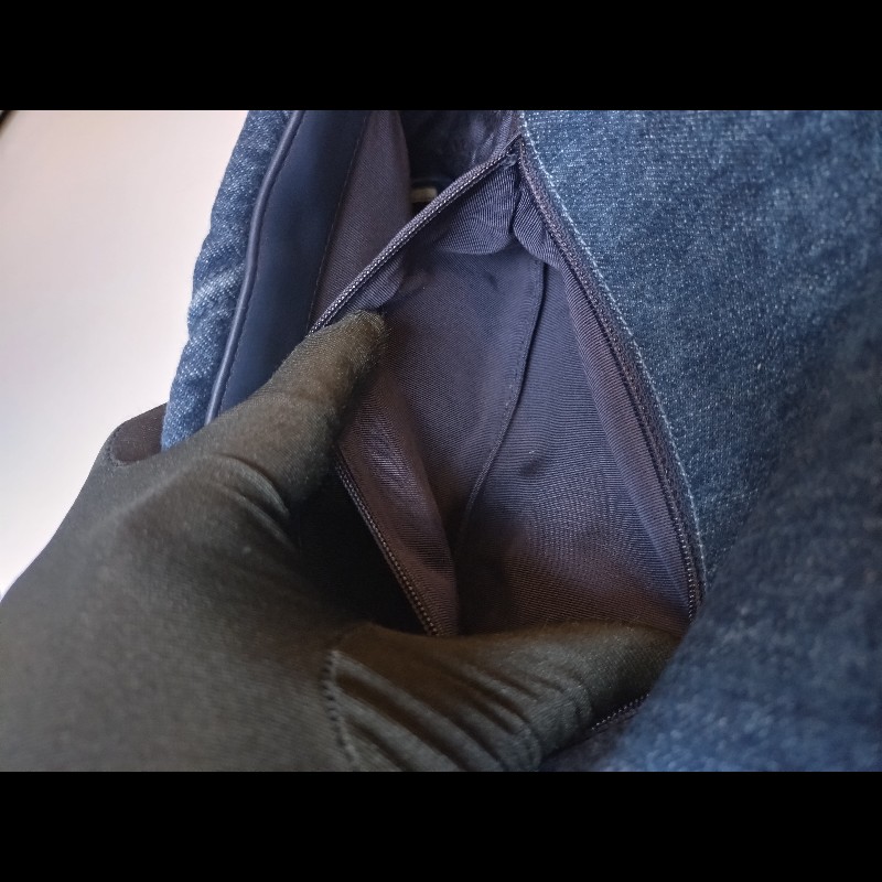 Chanel 鍊帶藍色丹寧布19包 26-13