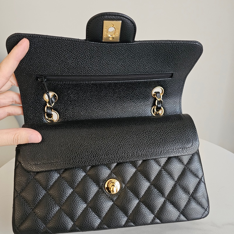 Chanel cf23 荔枝黑金 98新 晶片-6