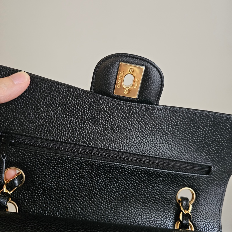 Chanel cf23 荔枝黑金 98新 晶片-7