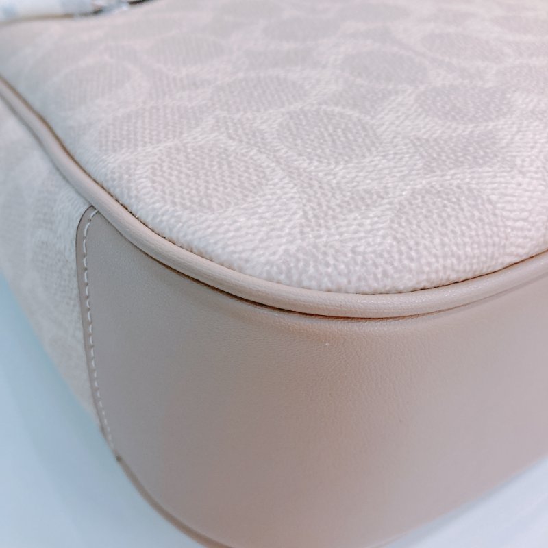 MS0654 Coach 蔻馳半月形拉鍊肩帶包包 Ellie File with Stripe Bag 26cm Canvas-8