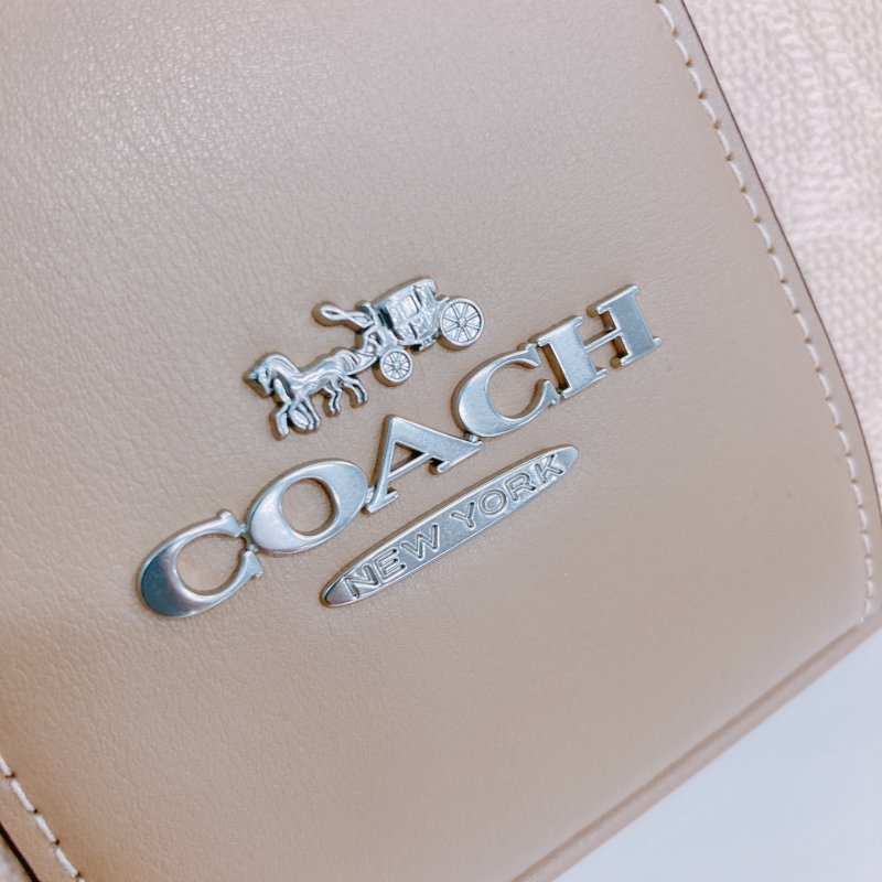 MS0654 Coach 蔻馳半月形拉鍊肩帶包包 Ellie File with Stripe Bag 26cm Canvas-10