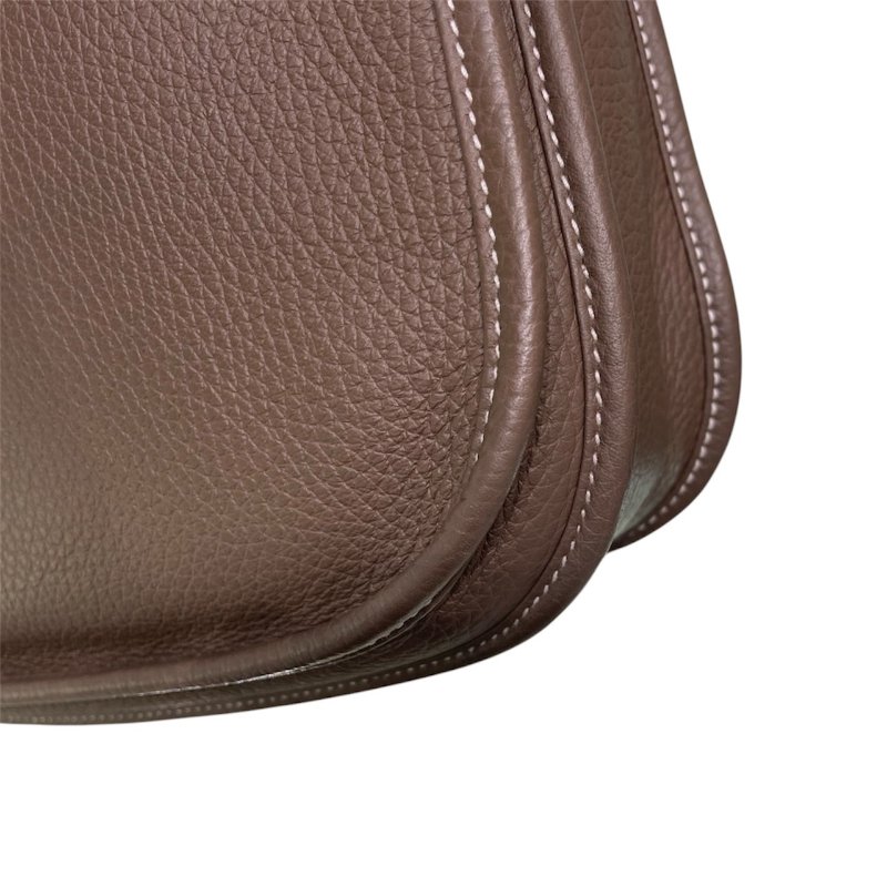 HERMES EVELYNE III 29 大象灰 牛皮 金扣-6