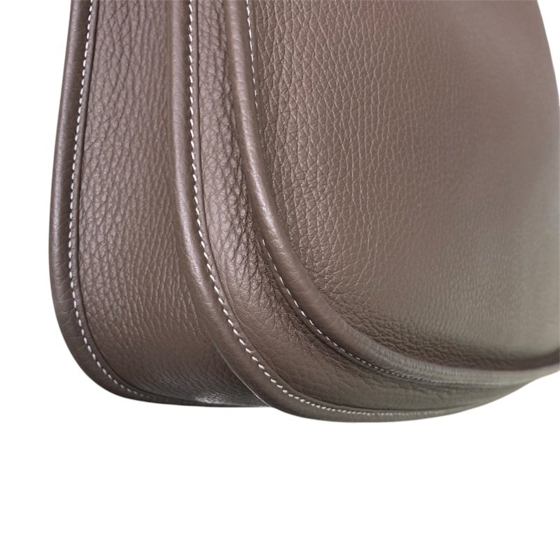 HERMES EVELYNE III 29 大象灰 牛皮 金扣-7