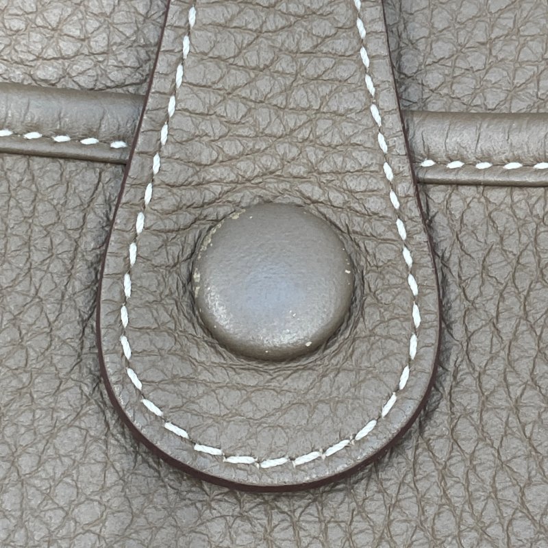 HERMES EVELYNE III 29 大象灰 牛皮 金扣-12